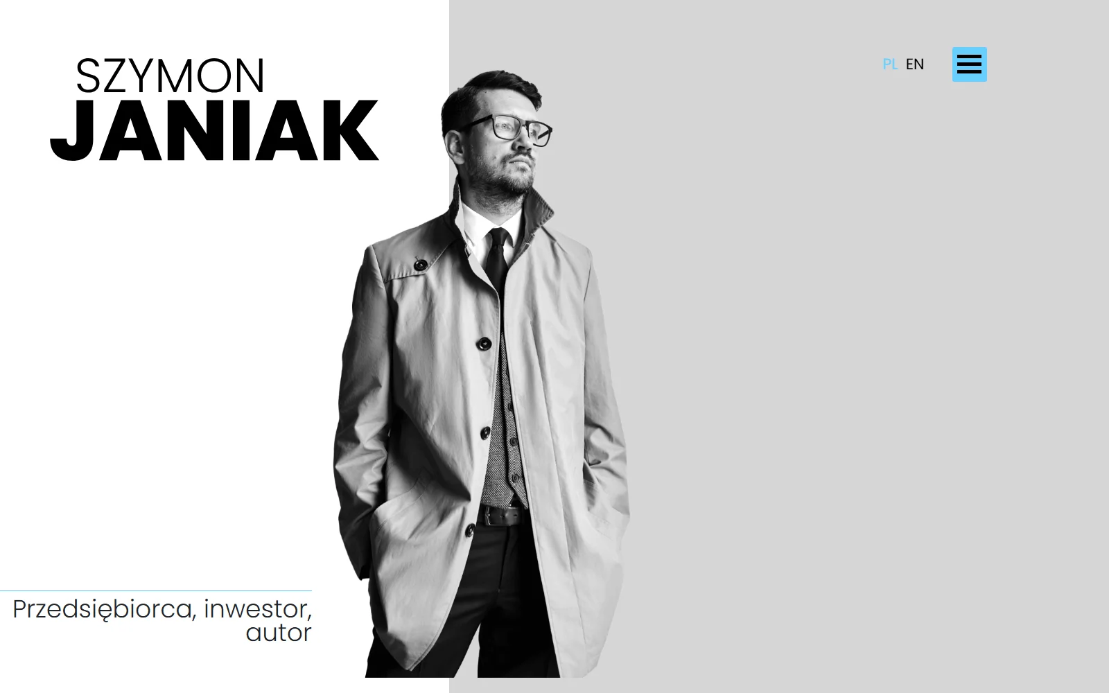 Szymon Janiak — die persönliche Website eines Unternehmers, Investors und Autors