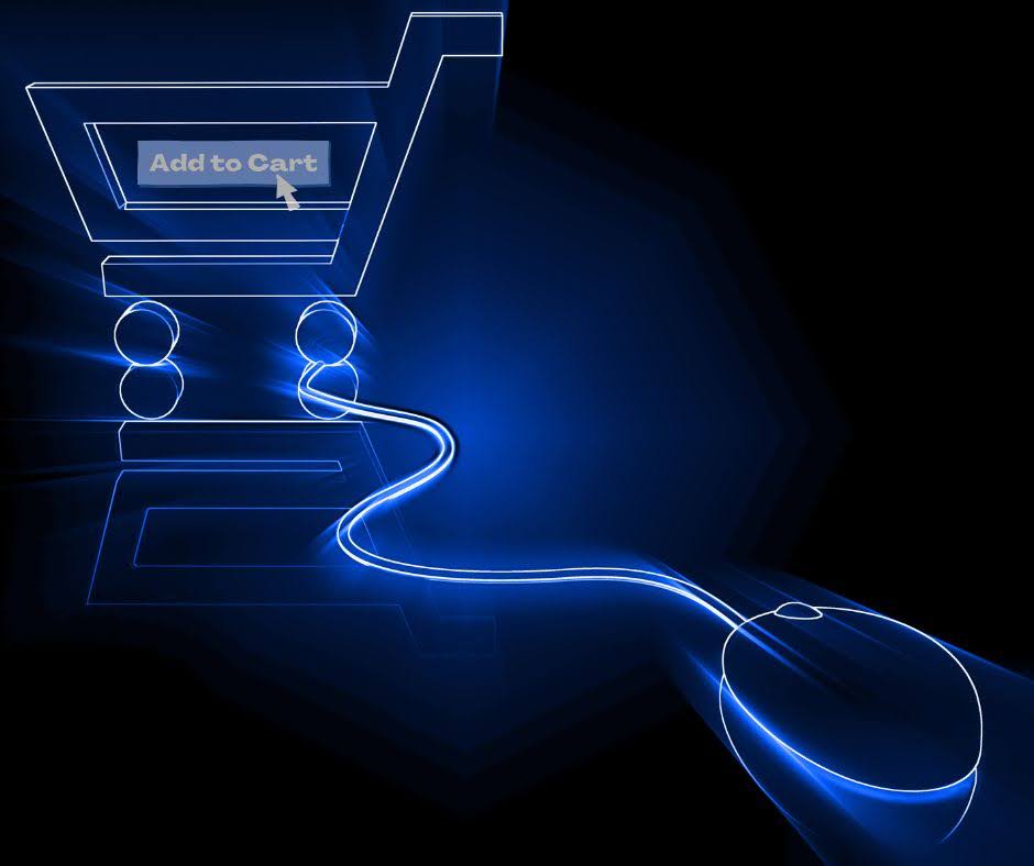 Koszyk online z przyciskiem „Add to Cart” – grafika e-commerce